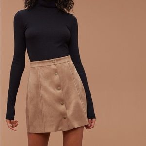 Wilfred free suede skirt